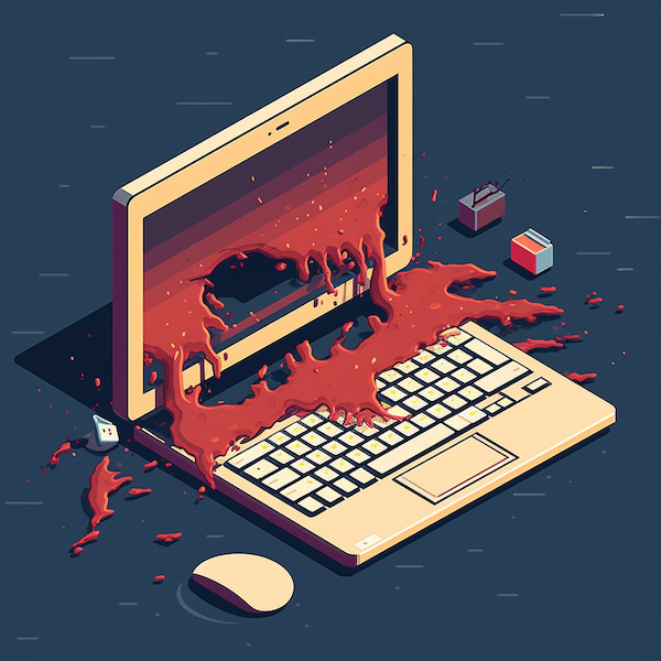 Website Design Mistakes - pixel Art